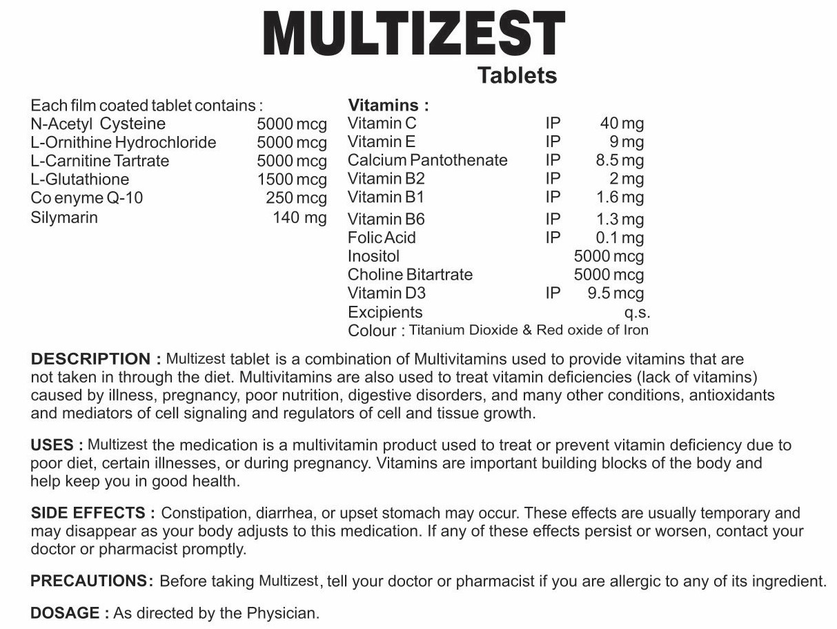 MULTIZEST TABLETS